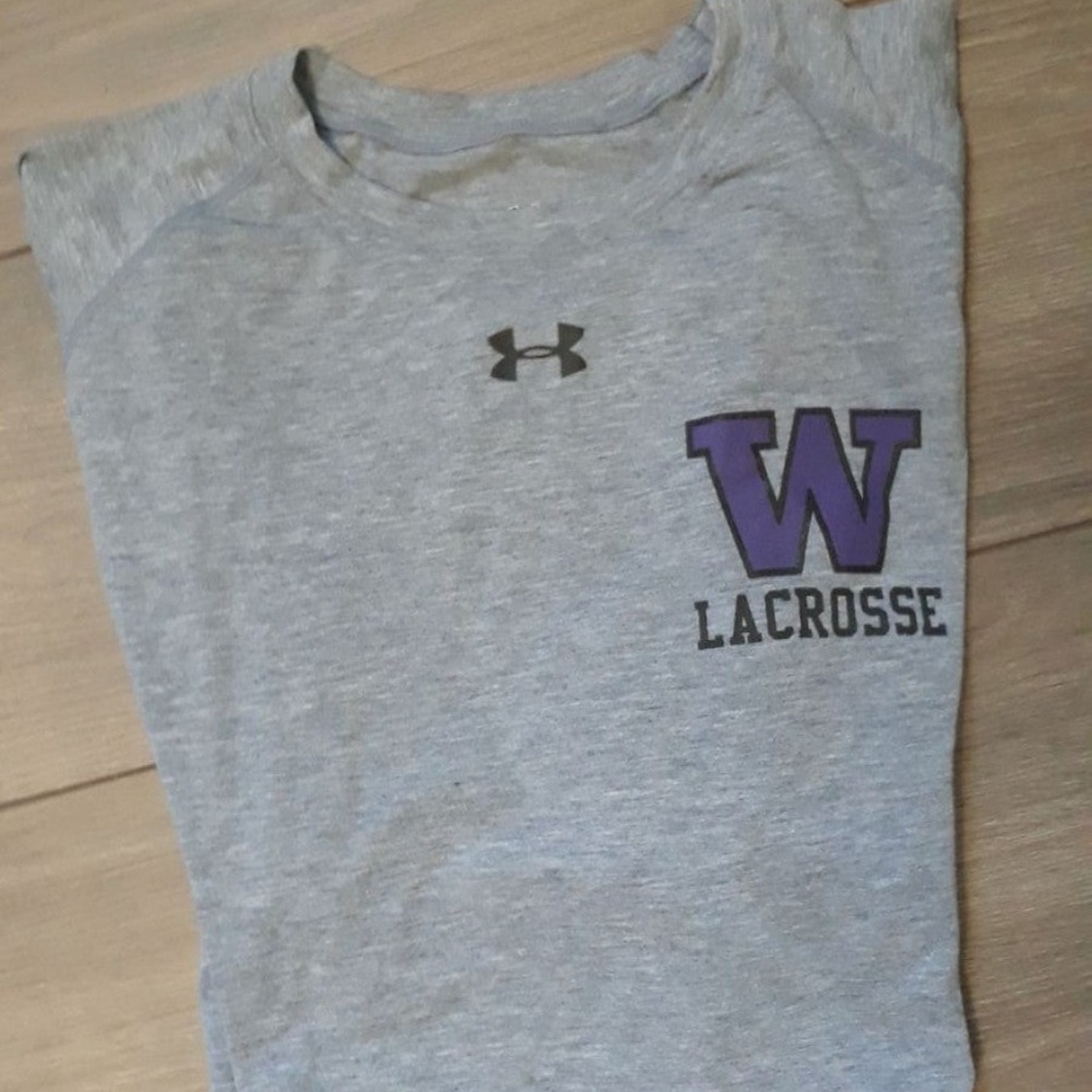 UNDER ARMOUR GRAY LACROSSE LARGE T-SHIRT